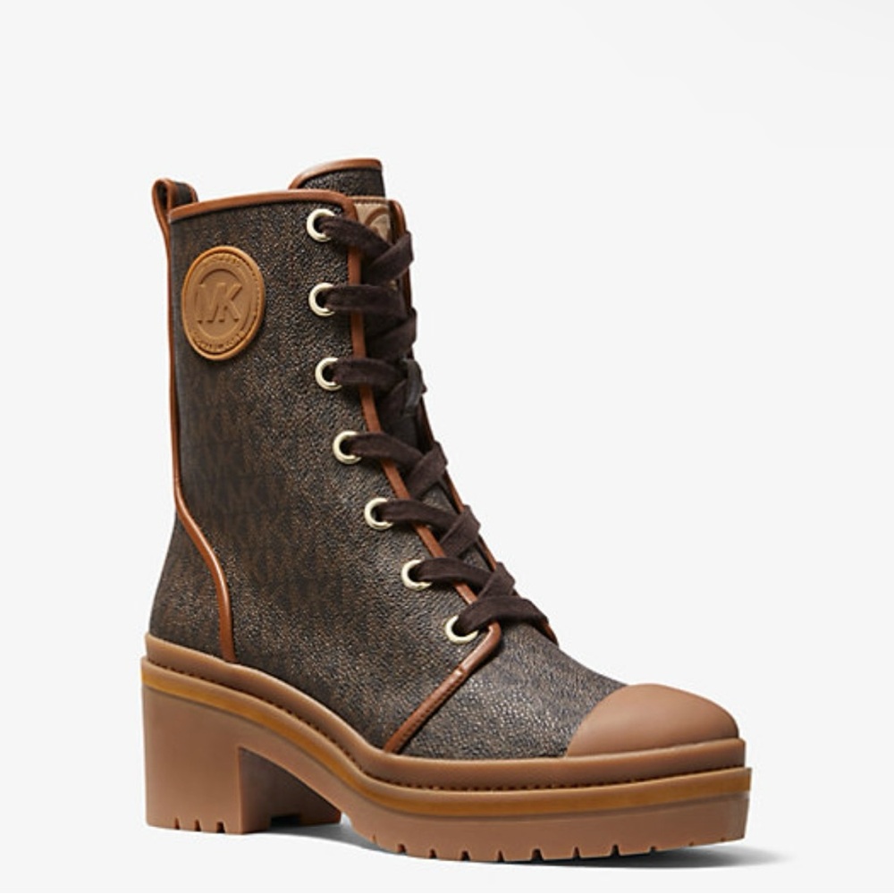 Michael Kors Corey Logo Combat Boot